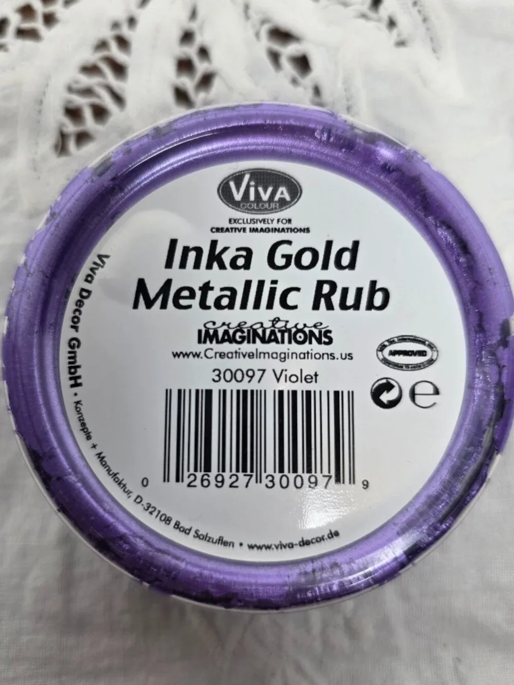Lot of 3 Inka Gold Metallic Rub 1 Base Coat 2 Rubs Violet Green Blue Viva Colour